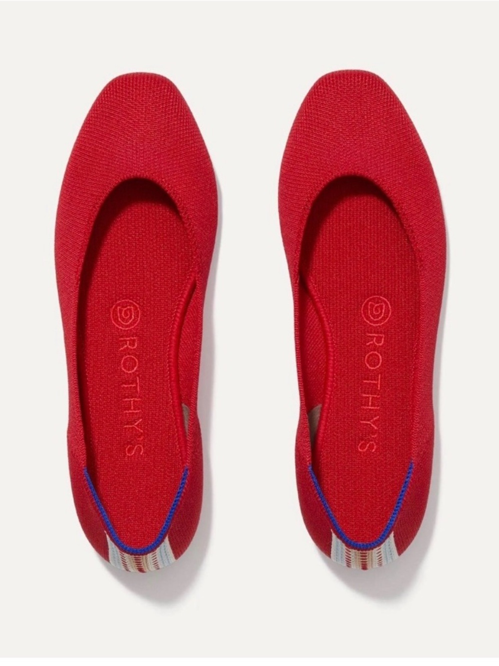Rothy's The Square in Cardinal Red size 9